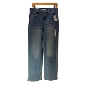 Levis Signature Womens High Rise Loose Straight Blue Jeans Size 10 Waist 30 NWT